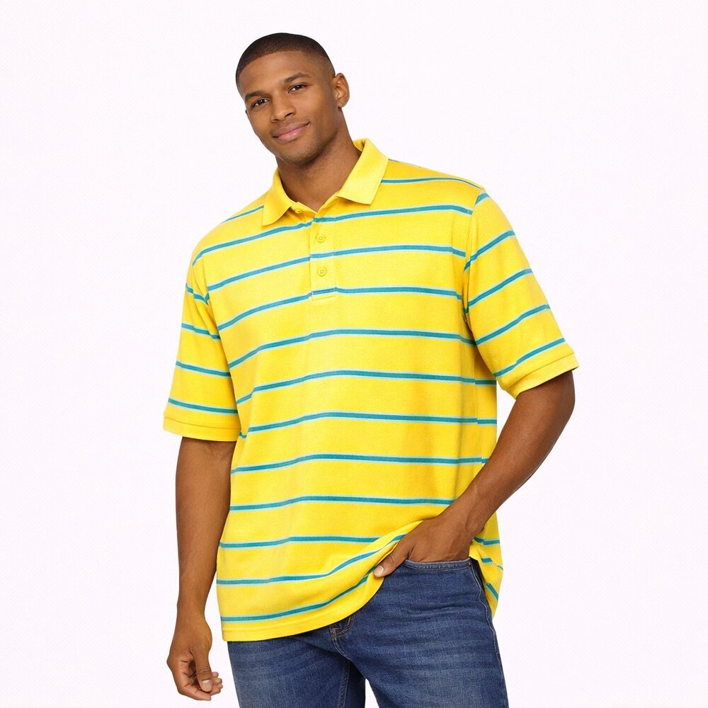 Pellepelle stripped polo tee shirt -Size: see measurements
